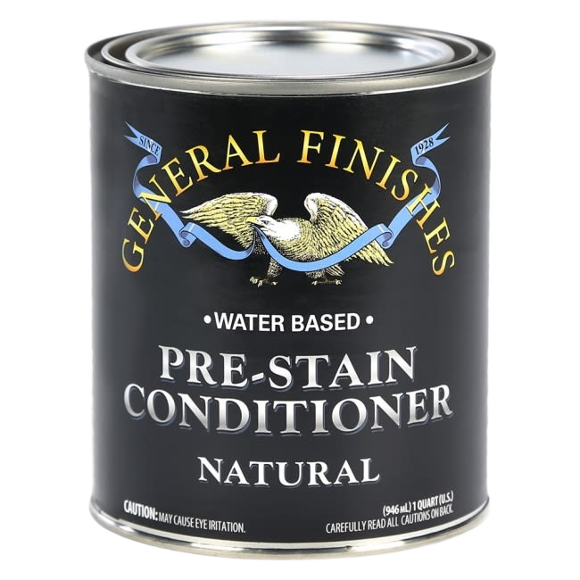 Quart of natural water-based pre-stain conditioner for wood finishing in stains and sealers under $50 collections