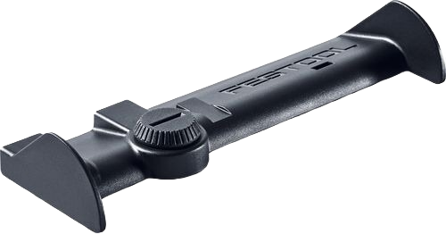 Black guide rail deflector with adjustment knob for smooth woodworking tool operation in power tool accessories collection