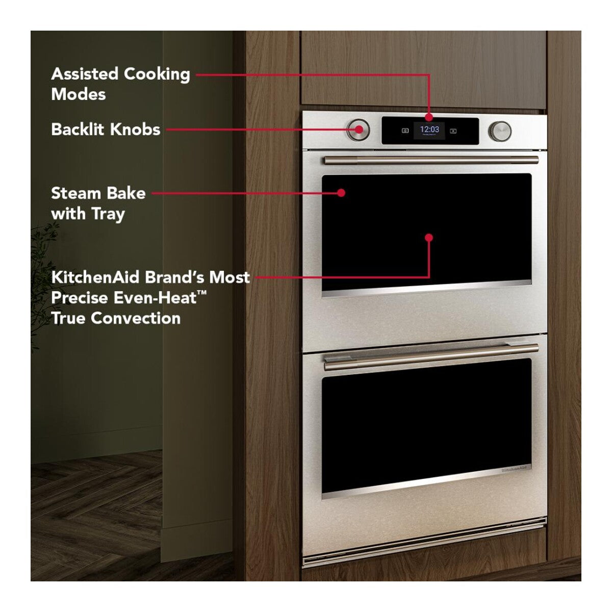 27-inch Smart Electric Double Wall Oven with Assisted Cooking Modes - PrintShield™ Finish
