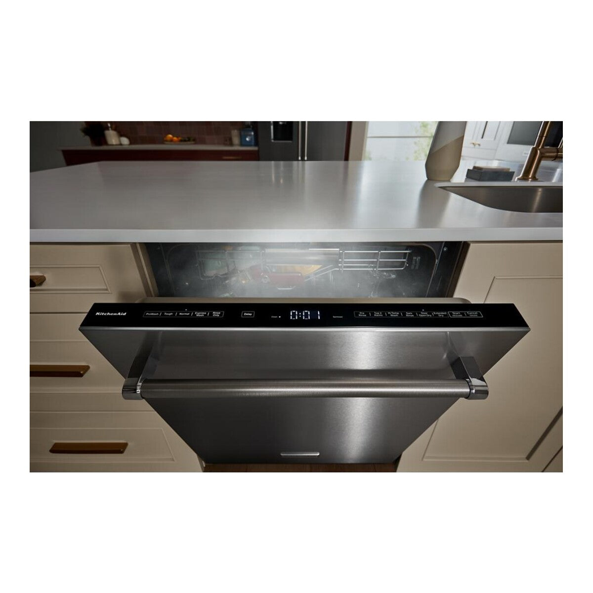 KitchenAid® 39 dBA PrintShield™ Finish Flush-to-Cabinet Dishwasher with FreeFlex™ Fit Third Level Rack