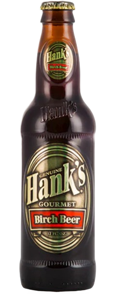 Brown glass bottle of Hanks gourmet birch beer in the Drinks and Food & Beverage collections under $25 and under $50
