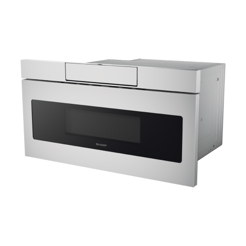 Built-in stainless steel microwave drawer with flat panel design and easy touch open in Microwaves and Kitchen & Kitchenware collections
