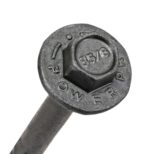 Close-up of a hex head track pin made of durable metal for use in hardware and fasteners collections under $50