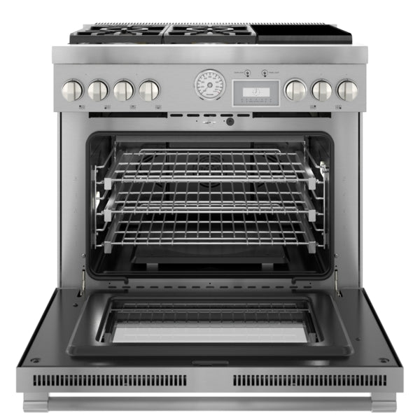 Dual Fuel Professional Range, 36'' Pro Grand® Commercial Depth, Stainless Steel