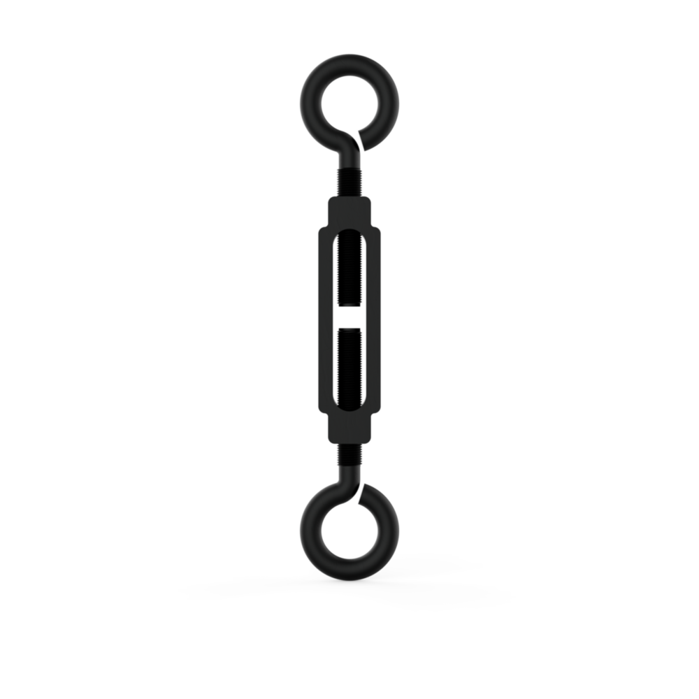 Steel turnbuckle with eye hooks for adjustable tension in cables and chains in hardware and home improvement collections under $50