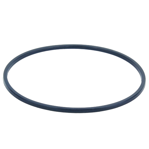 Black rubber gasket ring for use in small engine carburetor repairs and maintenance tasks