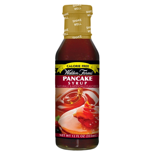 Bottle of calorie-free pancake syrup with maple flavor in food and beverage condiments collection under $50