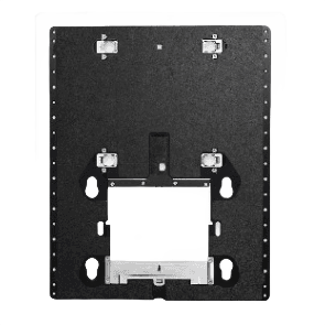 Black aluminum plate with mounting slots and clamps for precise woodworking and home improvement tool setup