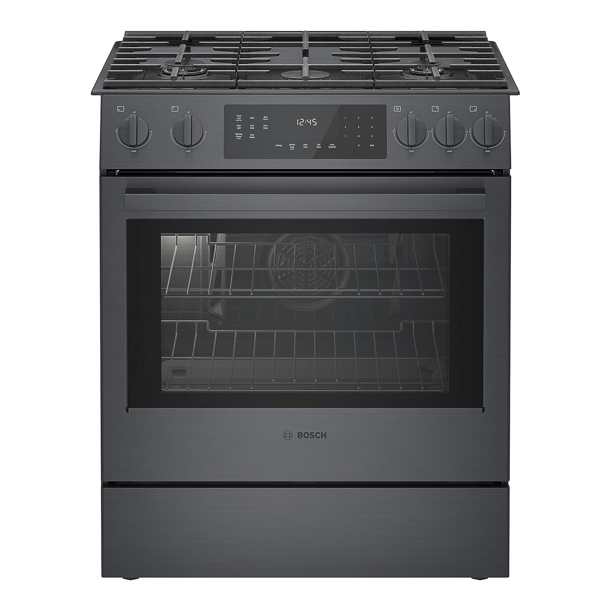 800 Series, Gas Slide-in Range, 30'', Black Stainless Steel