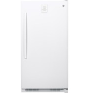 White upright freezer with recessed handle, frost-free design, and ENERGY STAR rating in appliances collection