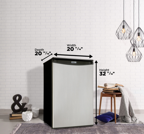 4.4 CF All Refrigerator, Auto Defrost, Glass Cantilever Shelves, ESTAR