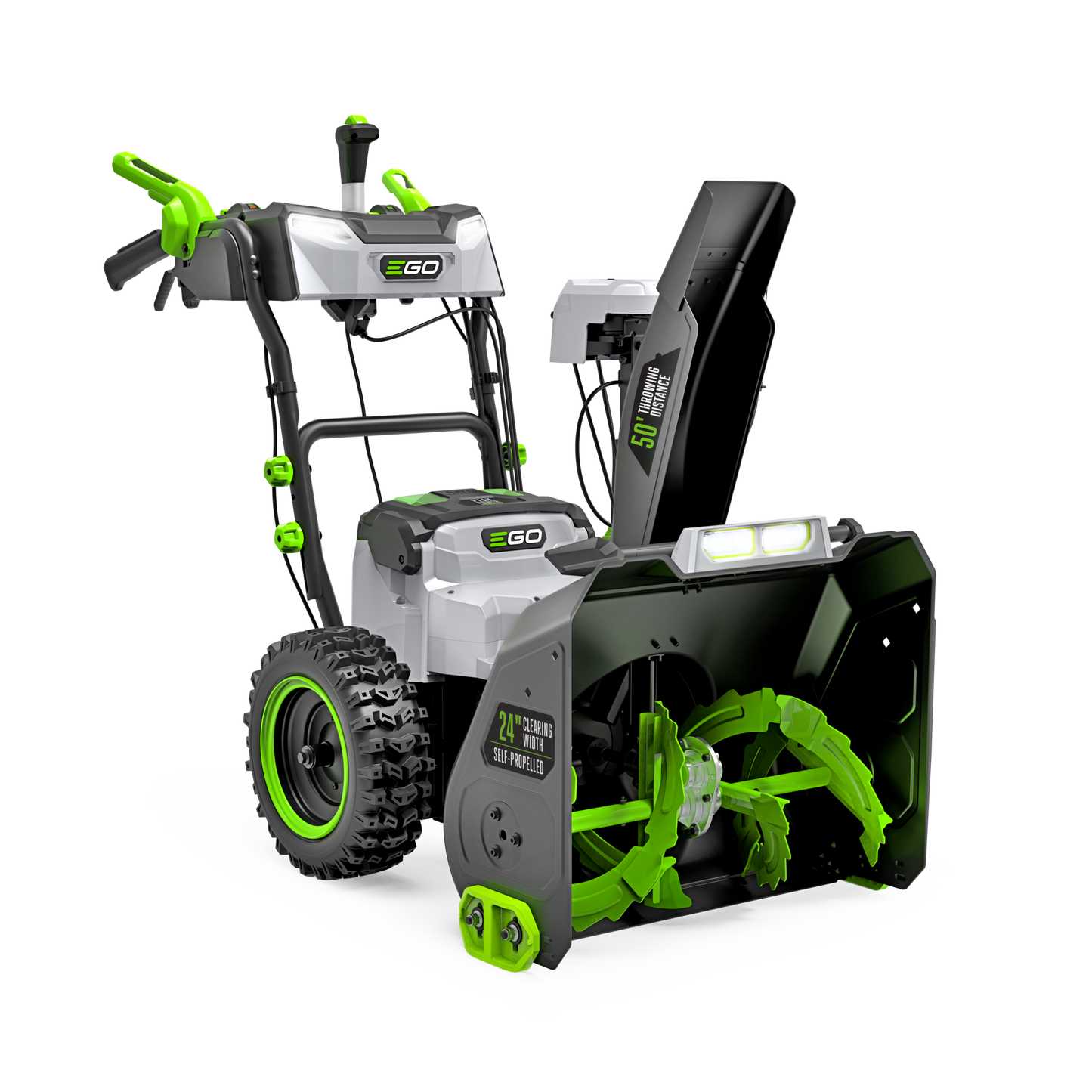 EGO POWER+ 24 in. Self-Propelled 2-Stage XP Snow Blower with Peak Power™ and 10.0 Ah Batteries (2) and Dual Port Charger