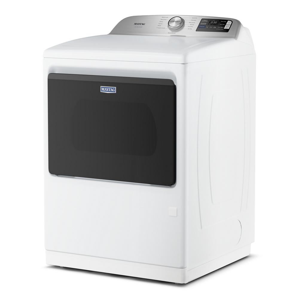 White top load gas dryer with dark tinted door and digital control panel from Dryers and Appliances collections