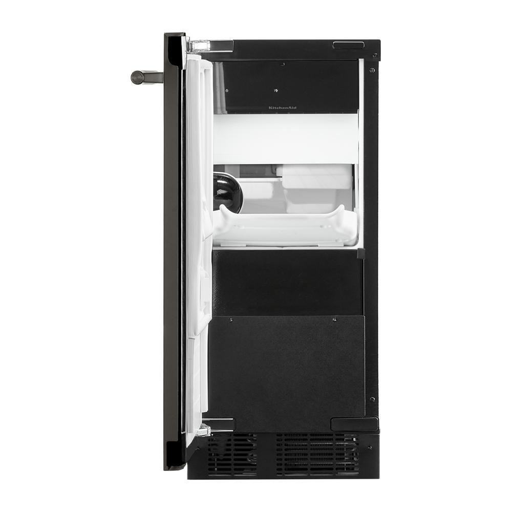 15-Inch Automatic Ice Maker with Clear Ice Technology in Black Ore