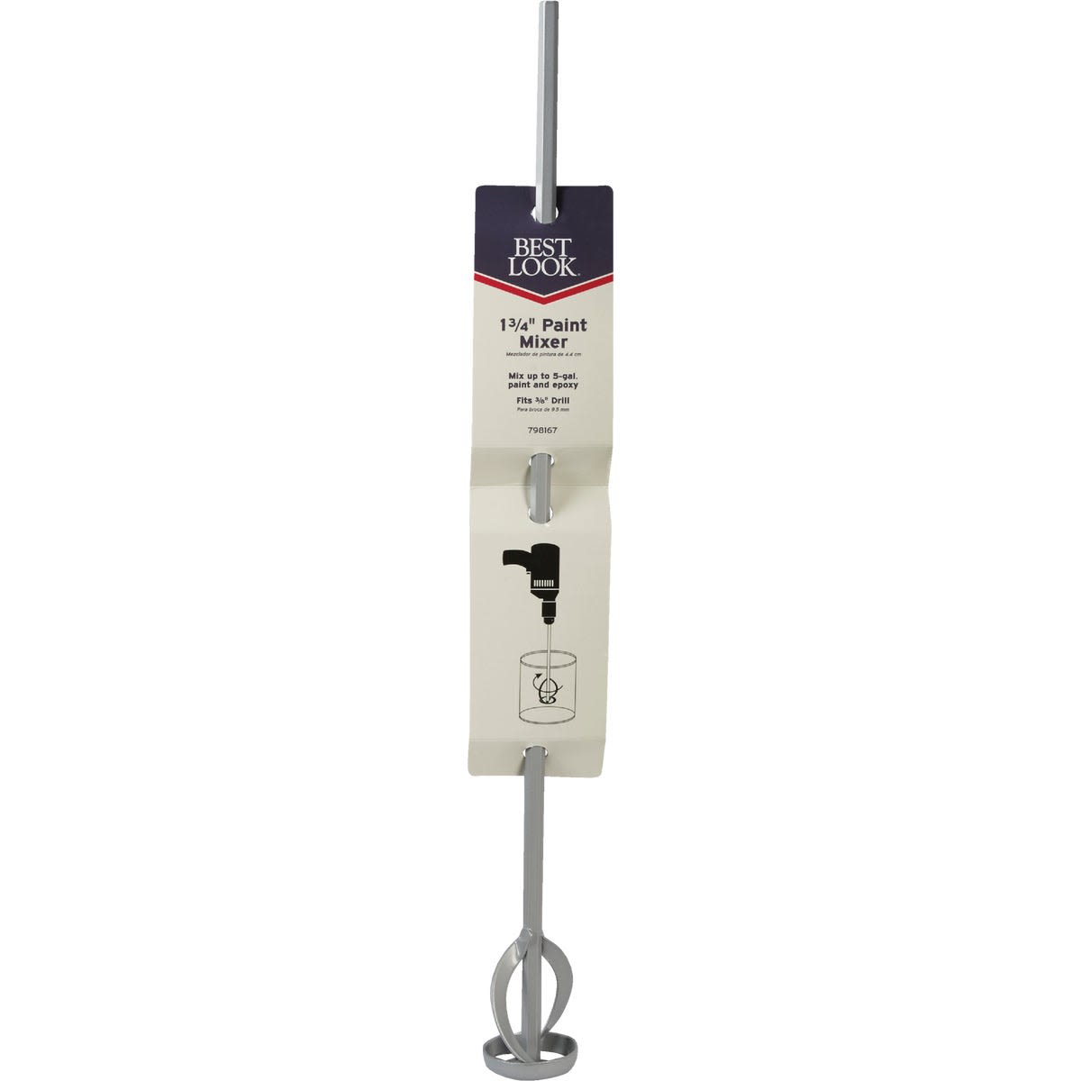 Best Look paint mixer with metal shaft for mixing epoxy and paint in home improvement and supplies collections under $50