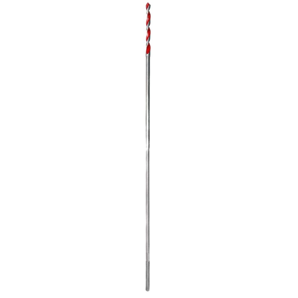 Long 18-inch drill bit with red accents for wire installation in tool accessories and power tool accessories collections