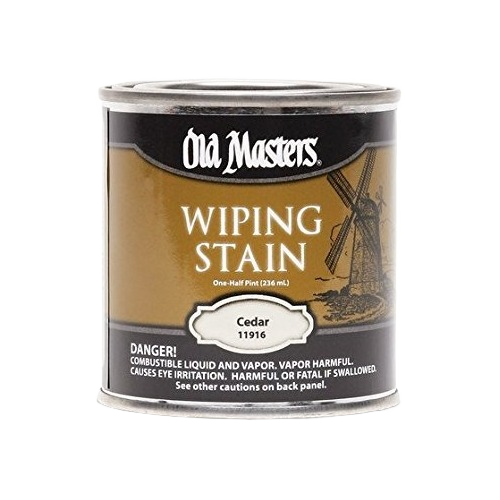 Old Masters cedar oil-based wiping stain can for wood and multipurpose finishing in Stains and Sealers collection