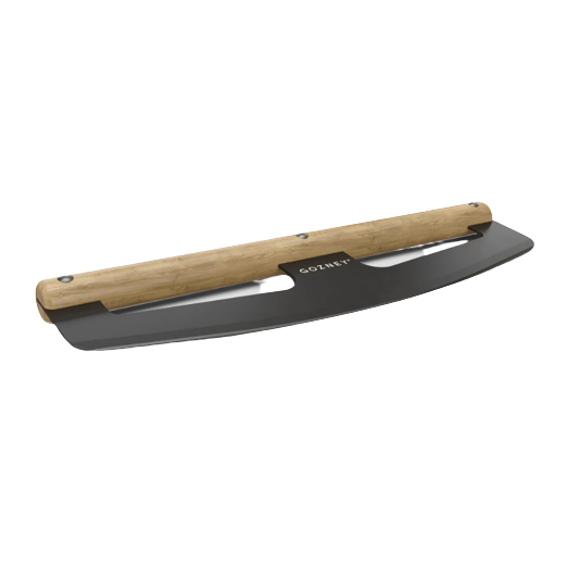 Pizza rocker with wooden handle and stainless steel blade for grilling tools and outdoor living accessories under $50 collection