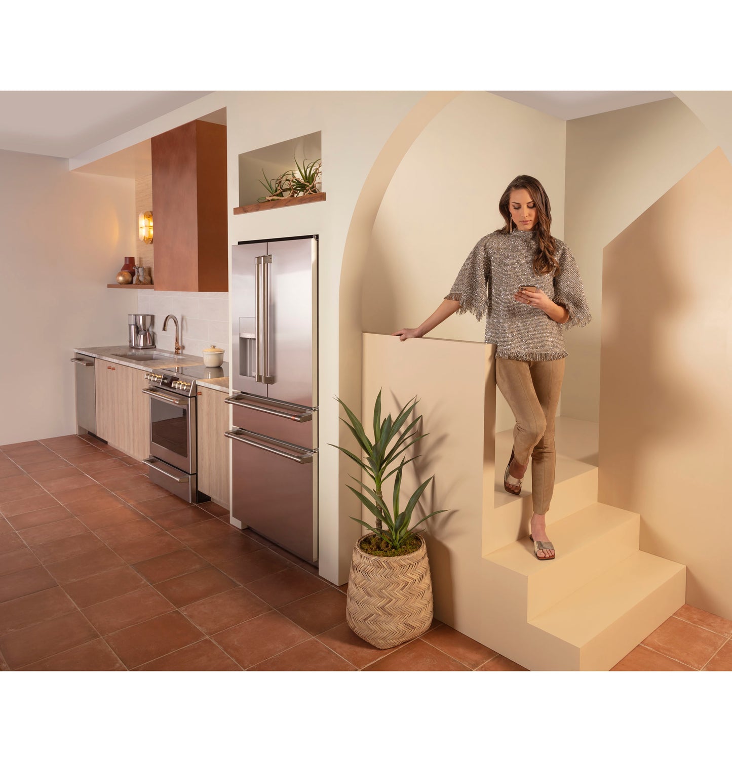 CAFÉ™ ENERGY STAR® 22.3 Cu. Ft. Smart Counter-Depth 4-Door French-Door Refrigerator