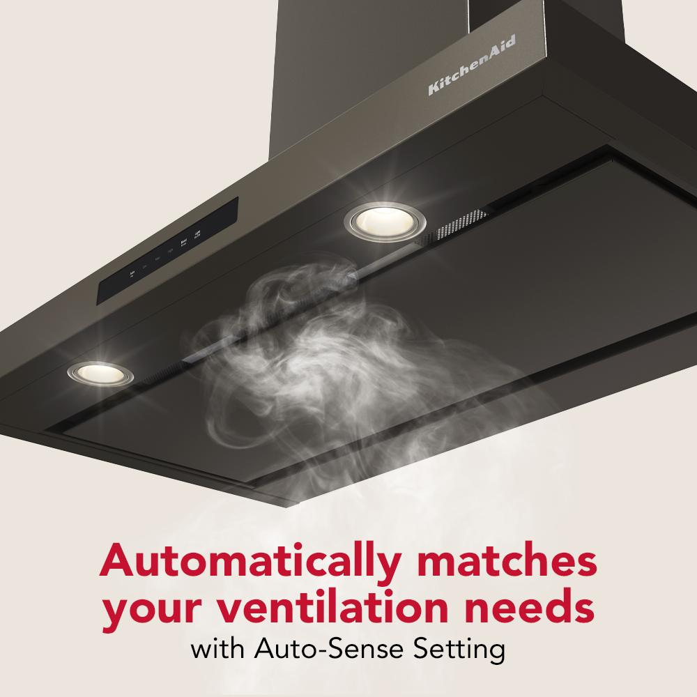 KitchenAid® 36-inch Wall-Mount, 4-Speed Canopy Hood