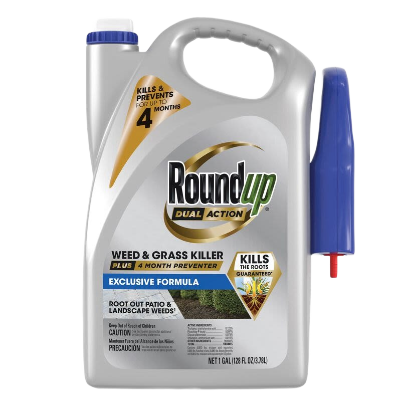1-gallon Roundup Dual Action weed and grass killer with trigger sprayer for lawn care and home improvement under $50 collections