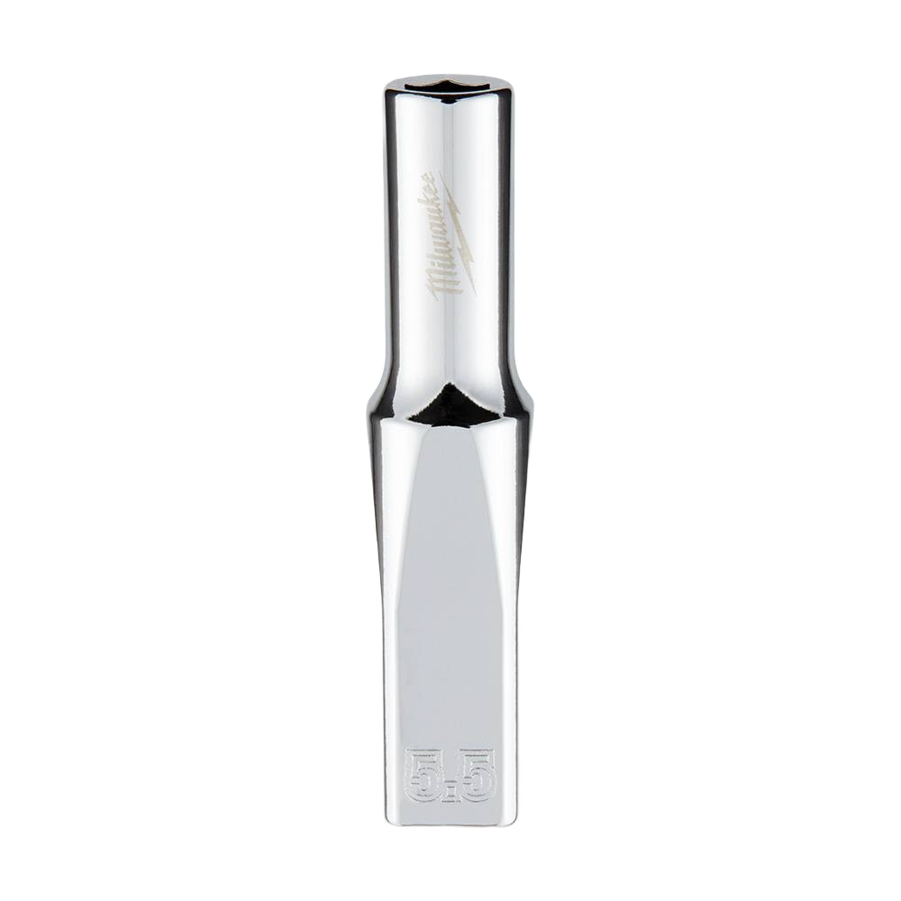 Chrome-finished 5.5mm deep socket with four flat sides for hand tools and woodworking under $50 home improvement