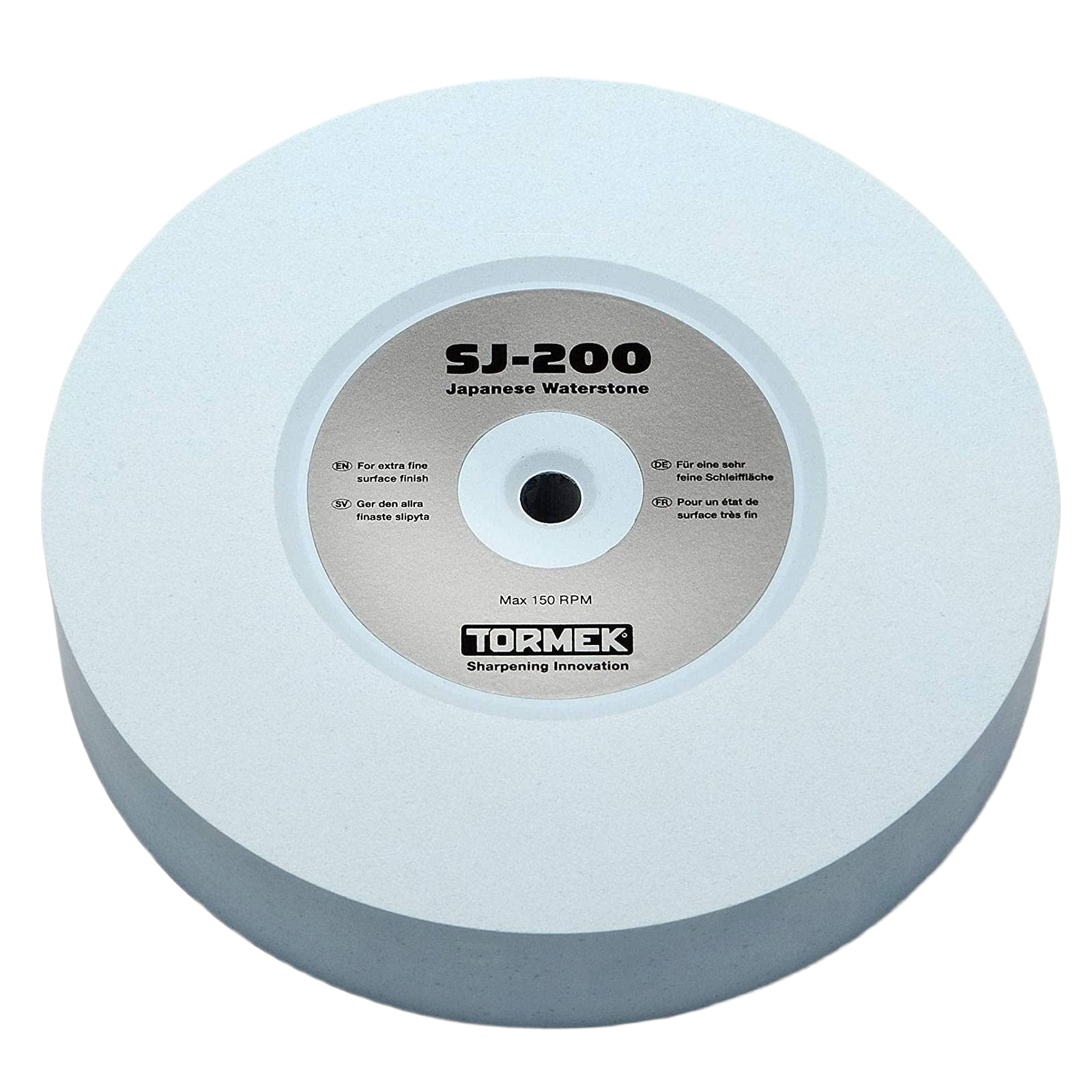 White Tormek SJ-200 Japanese Waterstone sharpening wheel for woodworking tools in accessories and tools collections
