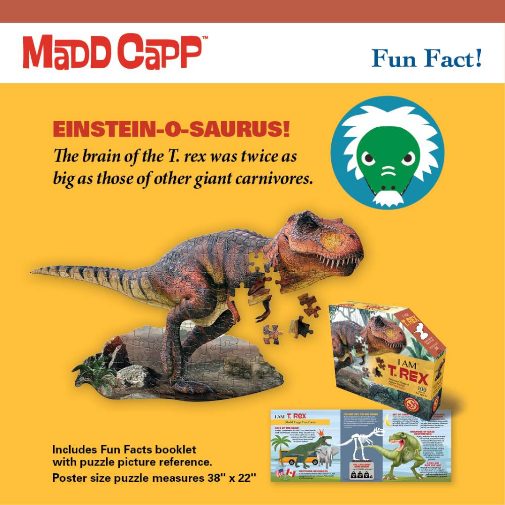 Madd Capp I Am T-Rex Puzzle - 100 Pc Fun Challenge – Hartville