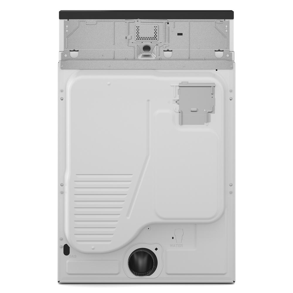 Rear view of commercial-grade residential gas dryer showcasing vent and panel details in gas dryers collection