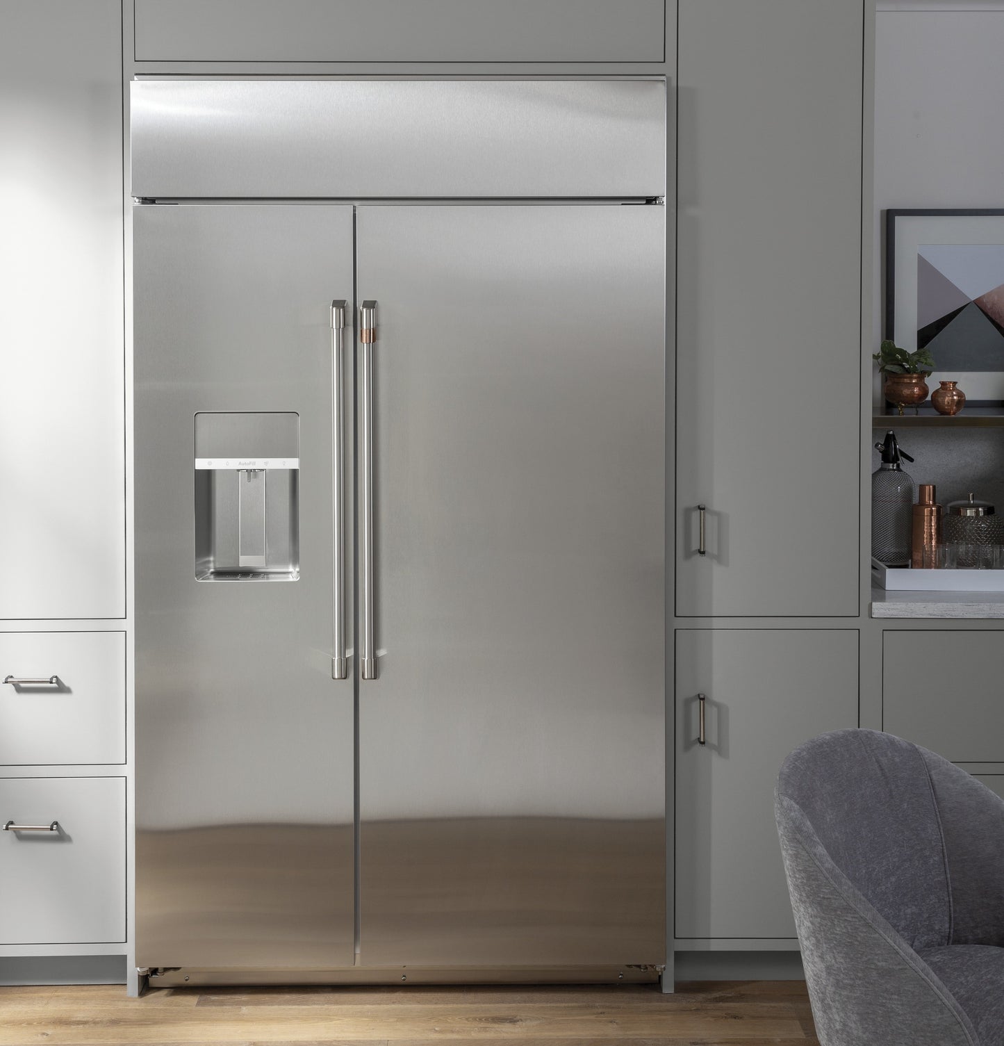 CAFÉ™ 42" Smart Built-In Side-by-Side Refrigerator with Dispenser
