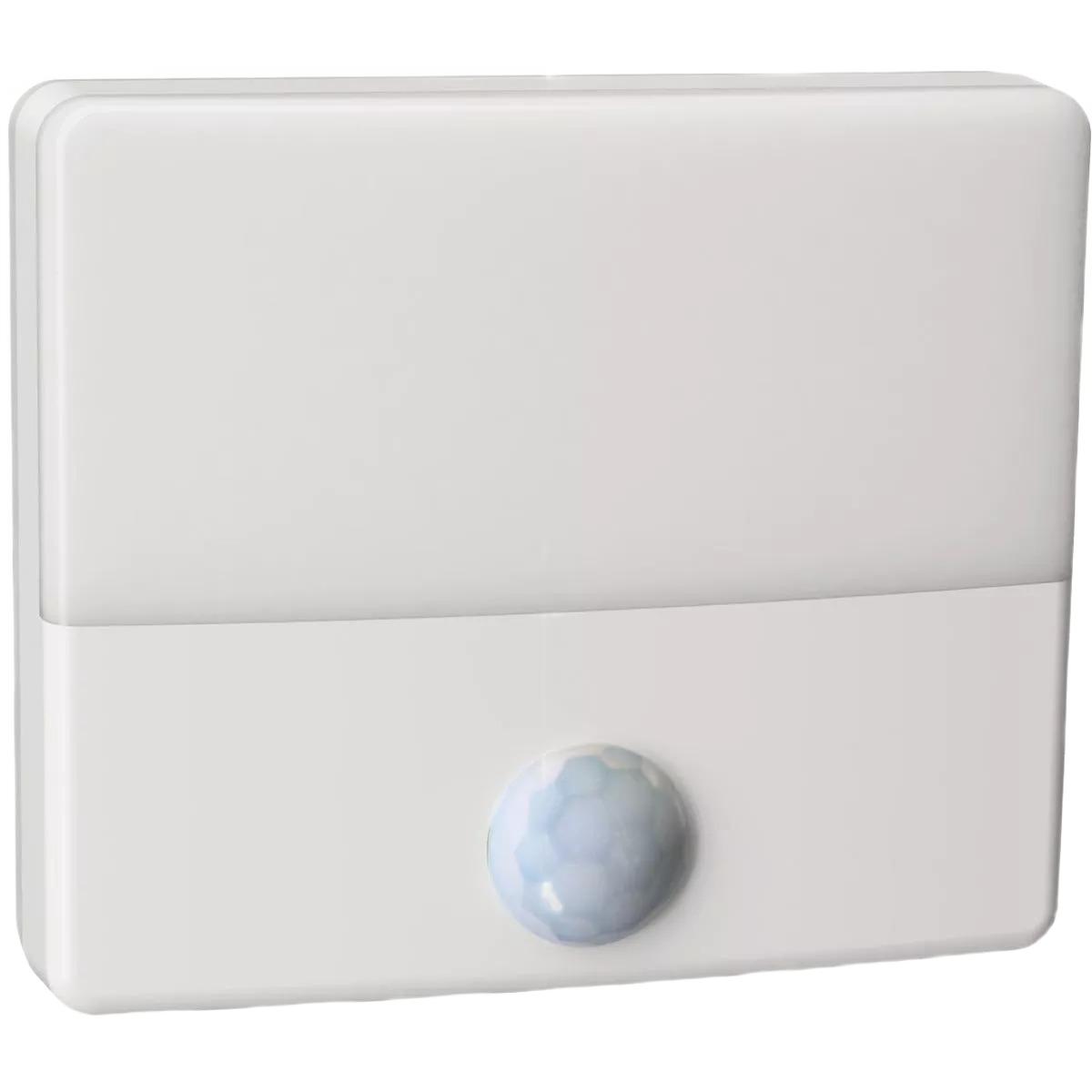 Compact white LED night light with motion sensor for hands-free illumination in electrical and home improvement collections