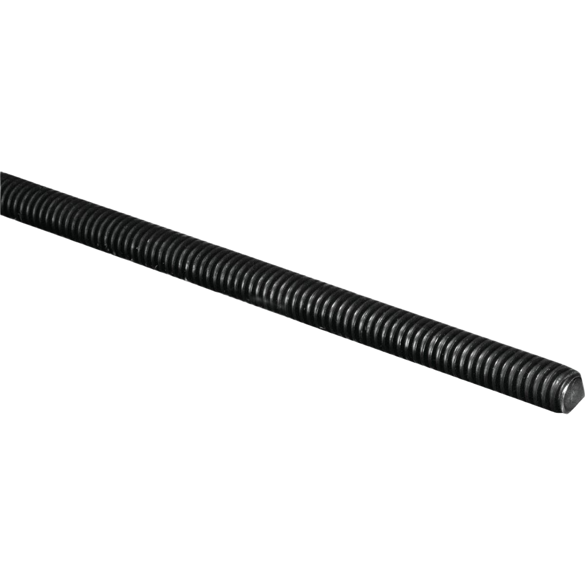 Hardened steel threaded rod in black finish for hardware and home improvement projects under $50 collections