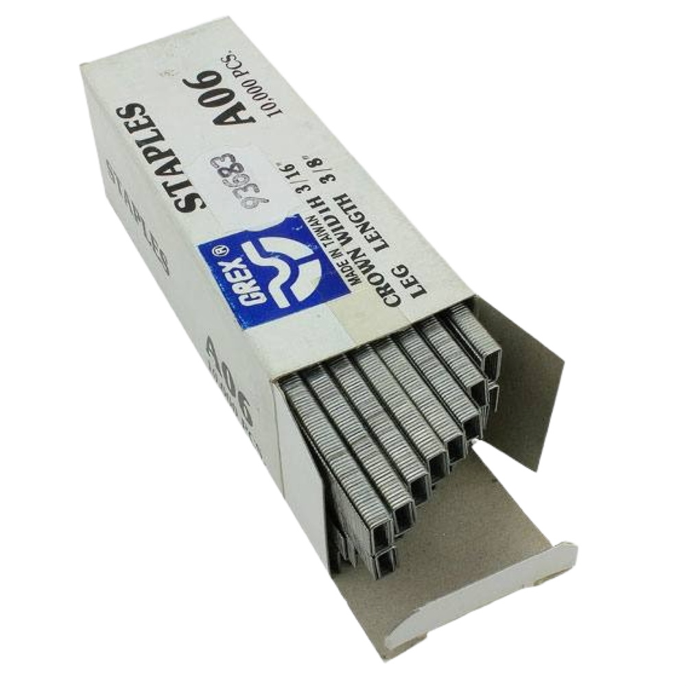 Grex 22-Gauge 3/16 in. Crown Staples, 3/8 in. Length, 10M