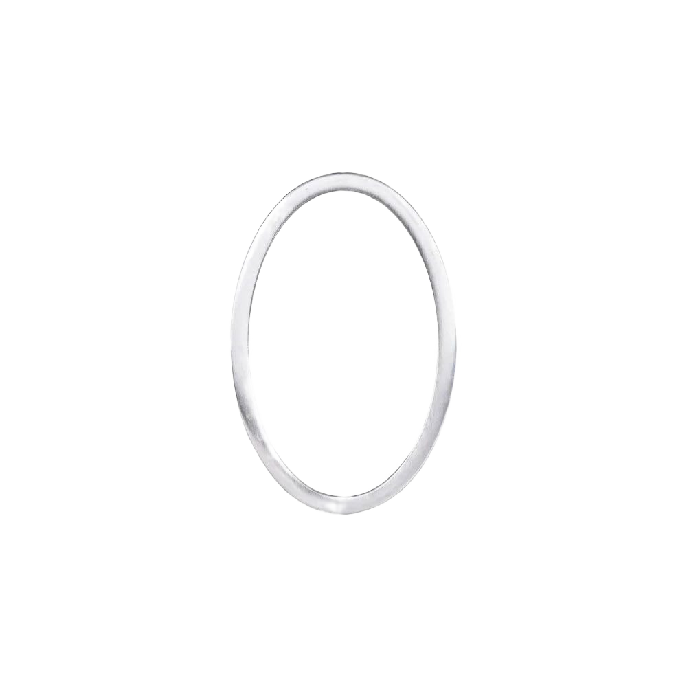 Nickel finish floating mount house number 0 made from durable zinc for home improvement and hardware projects