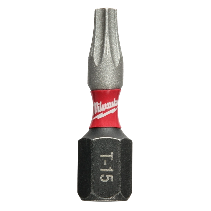 Milwaukee impact duty TORX T15 insert bit with Wear Guard Tip for power tool accessories and home improvement tasks