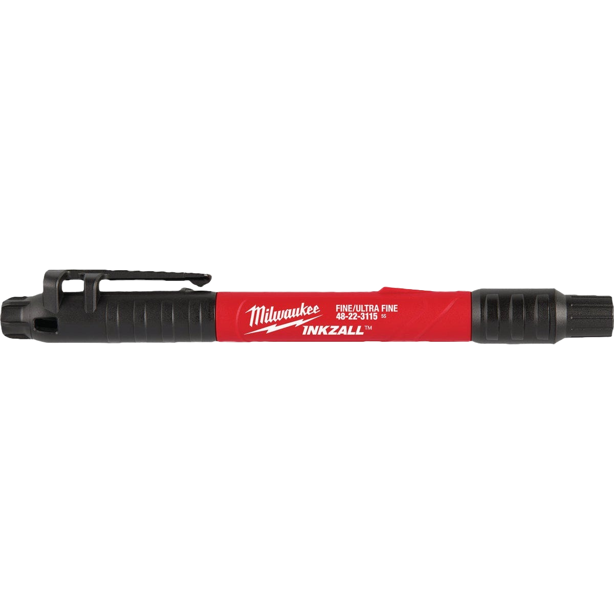 Milwaukee INKZALL Double-Sided Ultra Fine & Fine Point Black Jobsite Marker