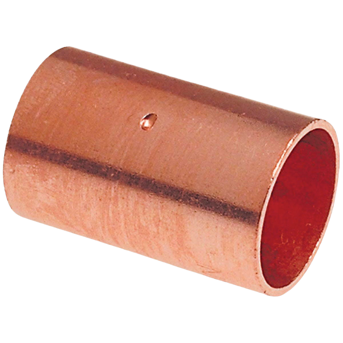 Copper plumbing coupling with built-in stop for secure pipe fitting in pipes and fittings under $50 collection