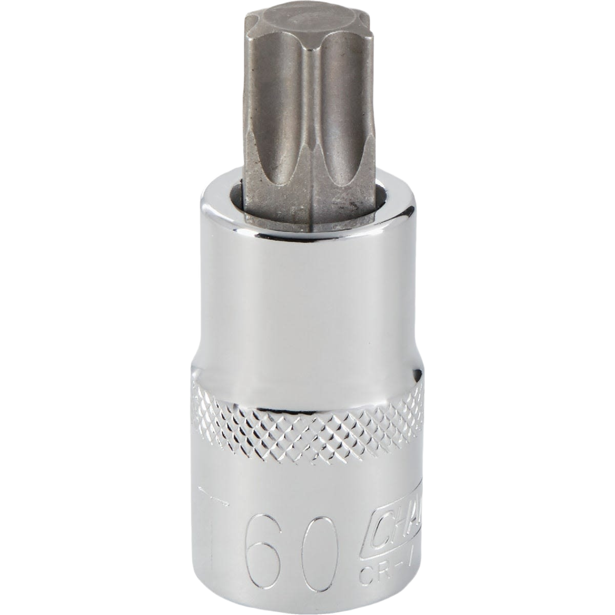 Chrome vanadium steel T60 6-point Torx socket with textured grip, part of hand tools and woodworking collections under $50.