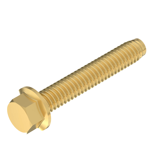 John Deere 19M7834 M6 X 45 Hexagonal Head Flanged Screw, 5-Pack
