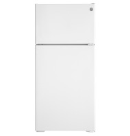 White top freezer refrigerator with recessed handles in kitchen appliances and top freezer refrigerators collection