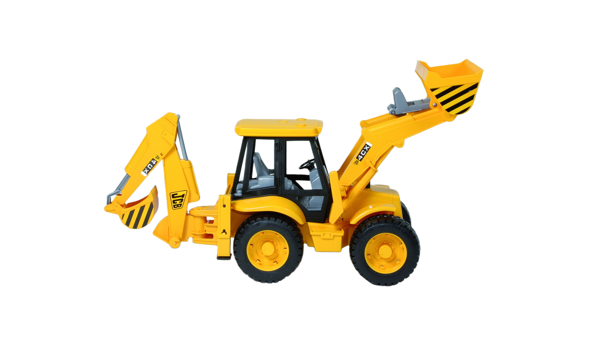 Yellow Bruder Liebherr articulated road loader toy with front and rear shovels in Vehicles & Remote Controlled Toys collection