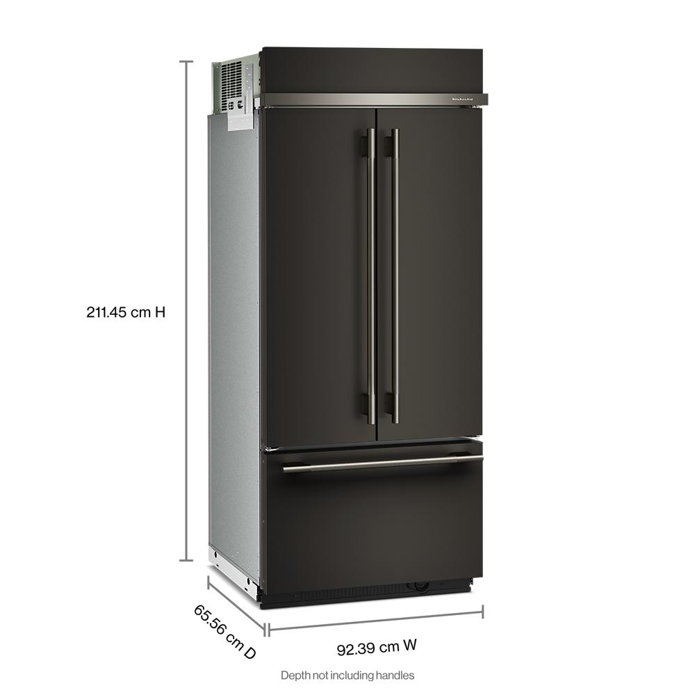 20.8 Cu. Ft. 36" Built-In French Door Bottom Mount Refrigerator with Platinum Interior