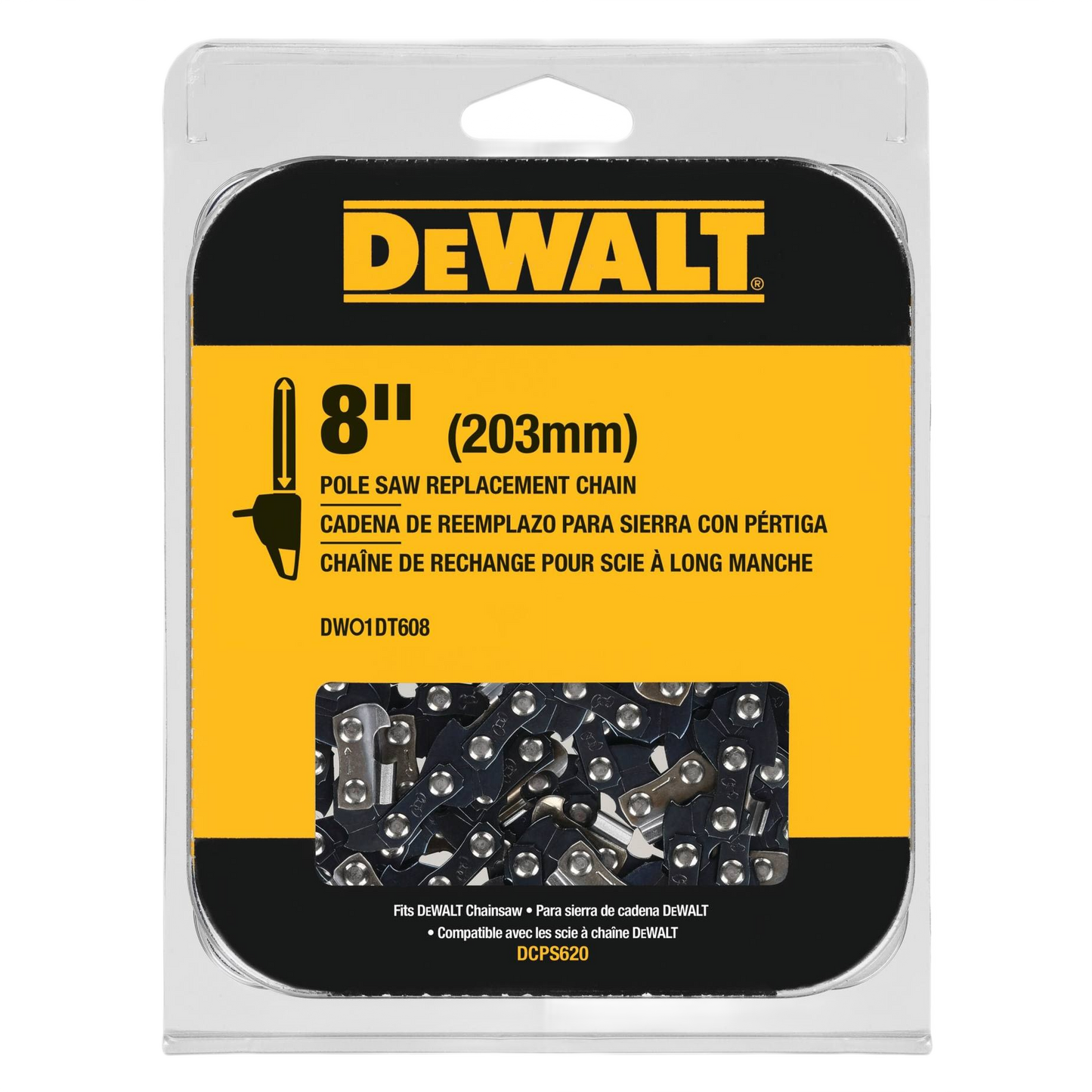 Replacement chain for 8-inch DEWALT pole saw in Tool Accessories, Saw Accessories, and Power Tool Accessories collections
