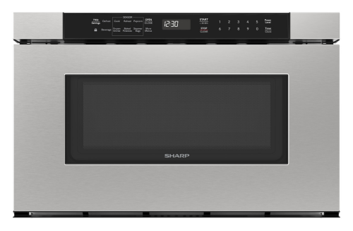 Stainless steel microwave drawer with digital control panel and sensor cooking from Kitchen & Kitchenware and Microwaves collections