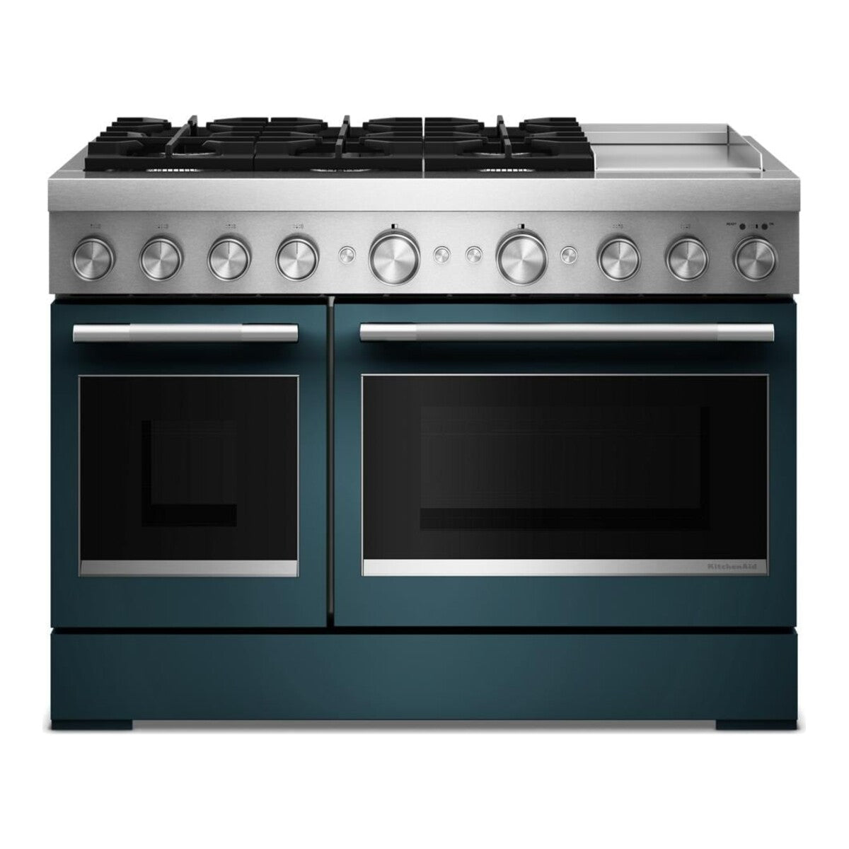 48-Inch 6 Burner Commercial-Style Dual Fuel Range with Griddle