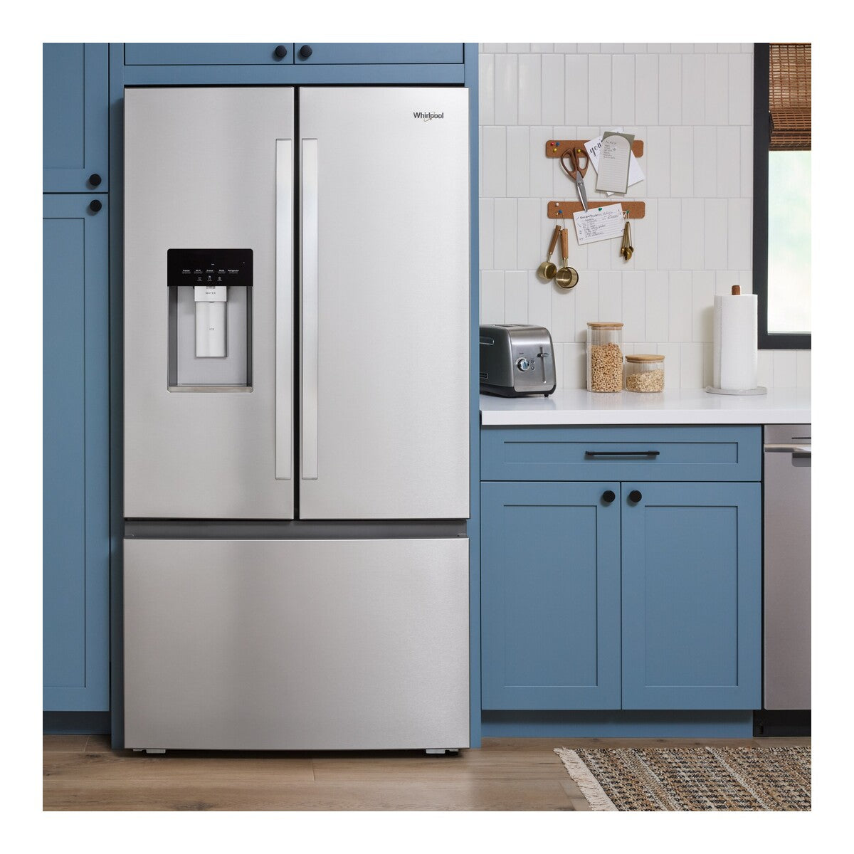 36-inch Wide True Counter-Depth 3-Door French Door Refrigerator - 23.4 cu. ft.