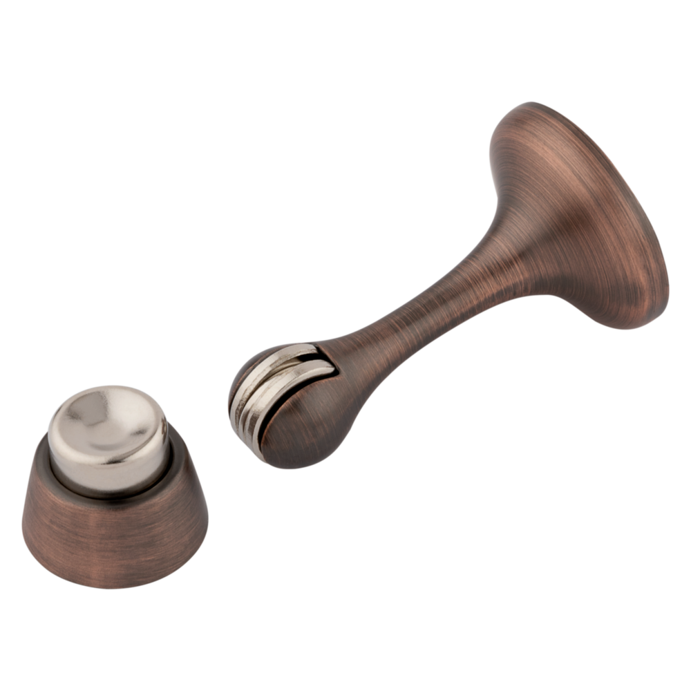Antique bronze rigid door stop with magnetic catch for door accessories and home improvement under $50 tools