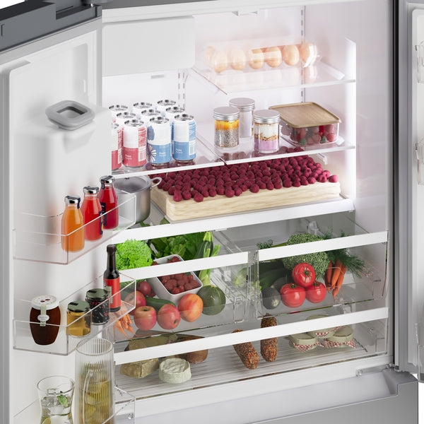100 Series, French Door Bottom Mount Refrigerator, 36'', Stainless steel (with anti-fingerprint), Total No Frost