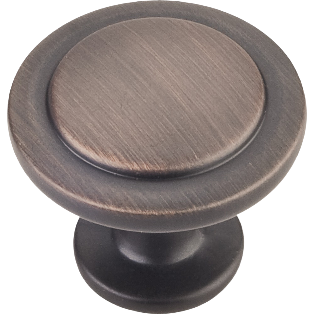 Brushed oil rubbed bronze cabinet knob with round design for furniture accessories and home improvement projects