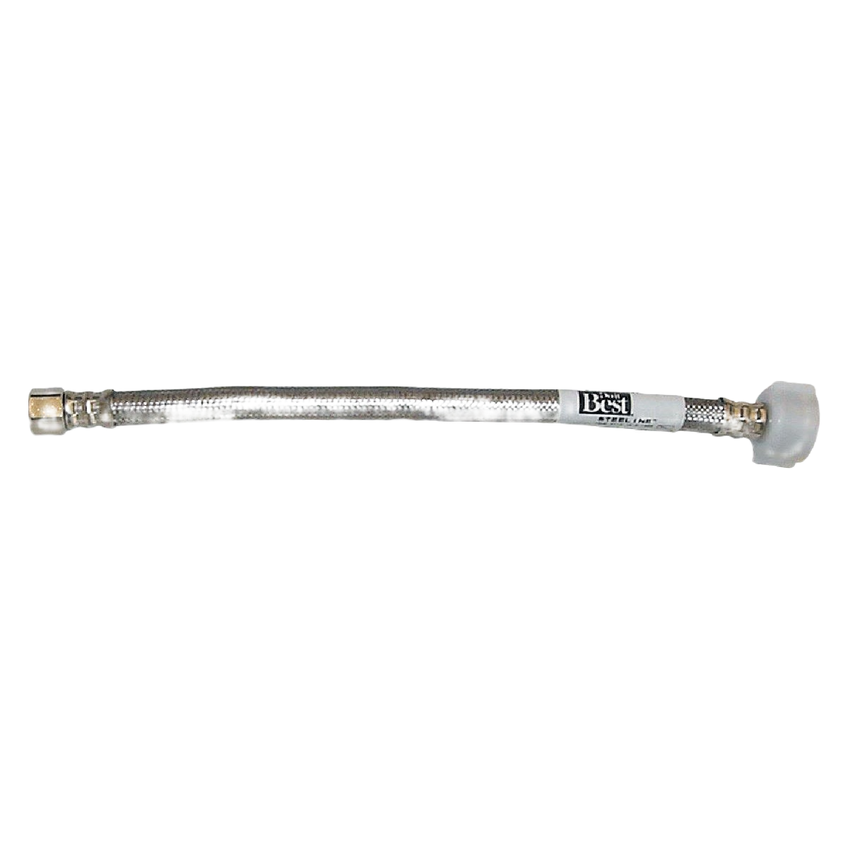 Flexible stainless steel toilet connector with brass fittings for plumbing parts and repair in home improvement collections under $50